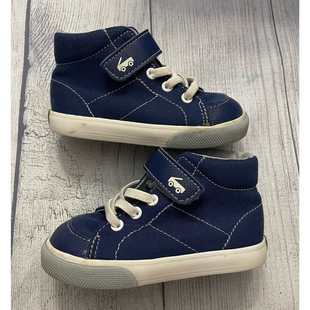 Navy Blue See Kai Run Little Boy Toddler Shoes, Size 6